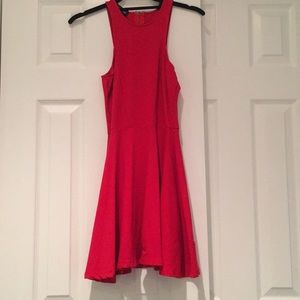 Red skater dress